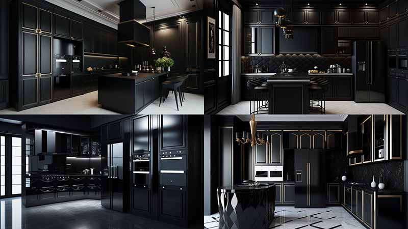 Modern Luxury Black Kitchen