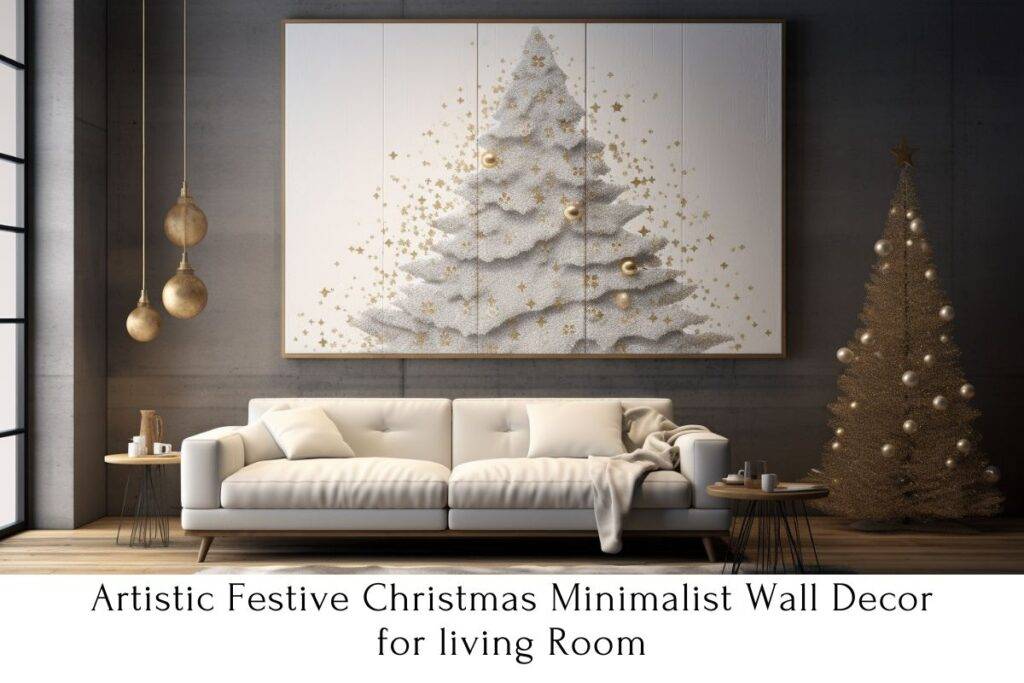 Artistic Festive Christmas Minimalist Wall Decor for living Room