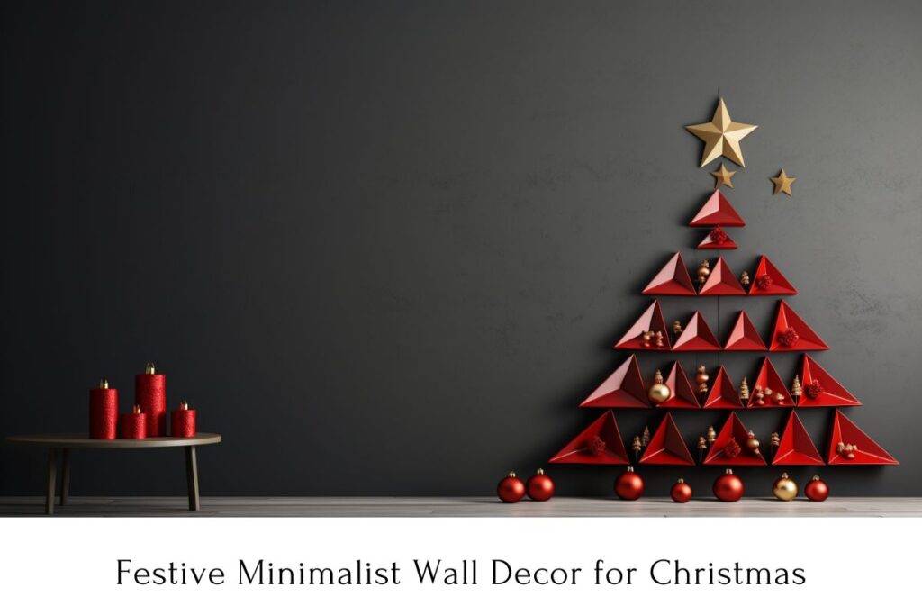 Festive Minimalist Wall Decor for Christmas
