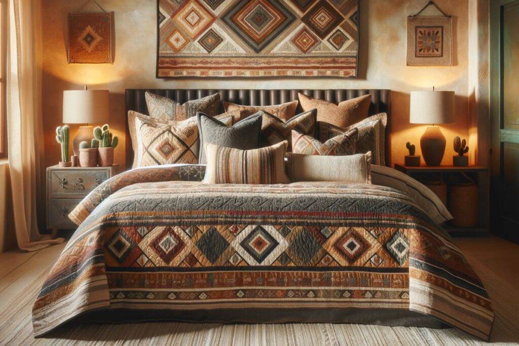Cozy Bedding Featuring Southwestern Patterns