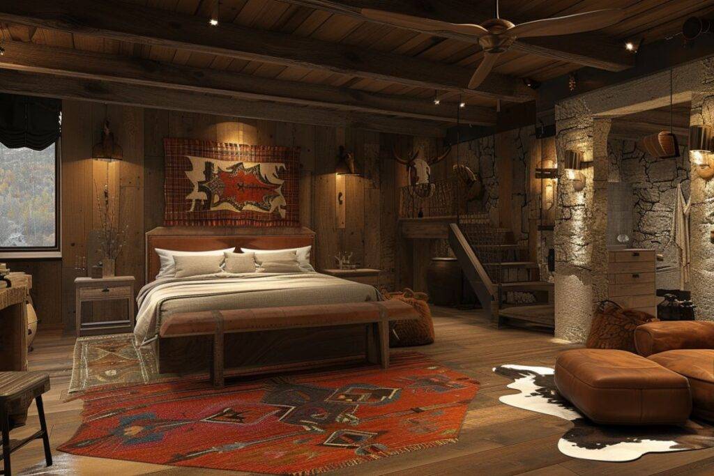 Western themed bedroom